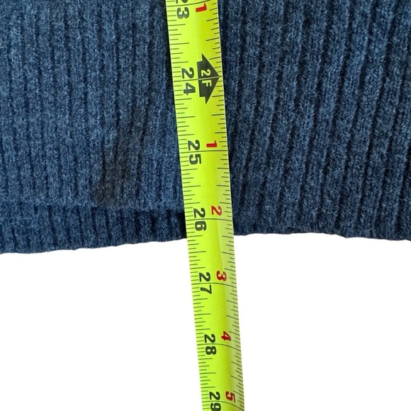 Madewell Dotted Bartlett V-Neck Pullover Sweater in Coziest Yarn Grey White M - Picture 5 of 8